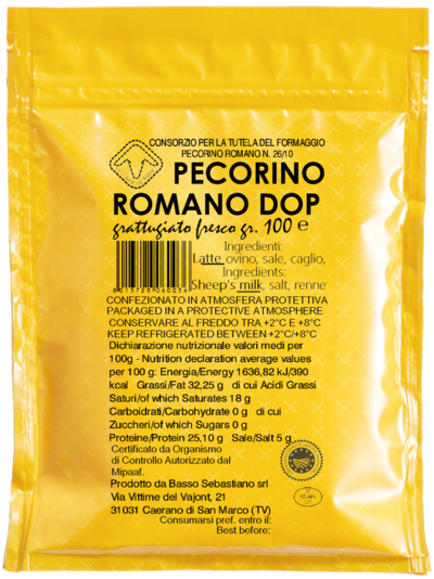 Immagine del prodotto Pecorino Romano - busta - 100g